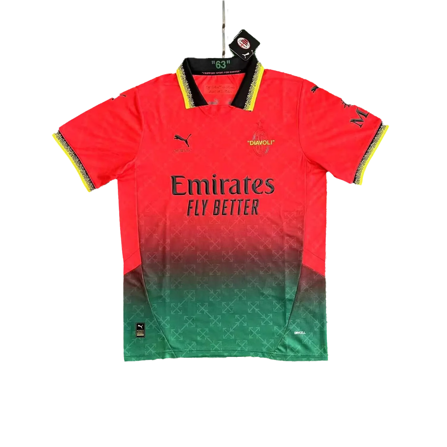 AC Milan X Off-White Red Jersey 2025/26