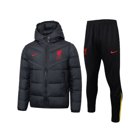 Liverpool "Black" Zip Up Tracksuit 2024/25