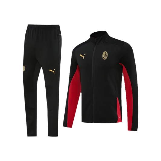 AC Milan "Black & Red" Zip Up Tracksuit 2024/25