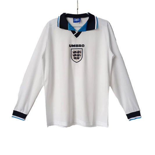 Retro England Home Long Sleeve Jersey 1996