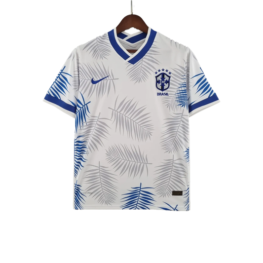 Special Brazil White & Blue Palm Jersey