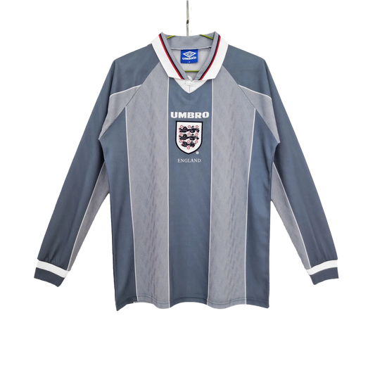 Retro England Away Long Sleeve Jersey 1996