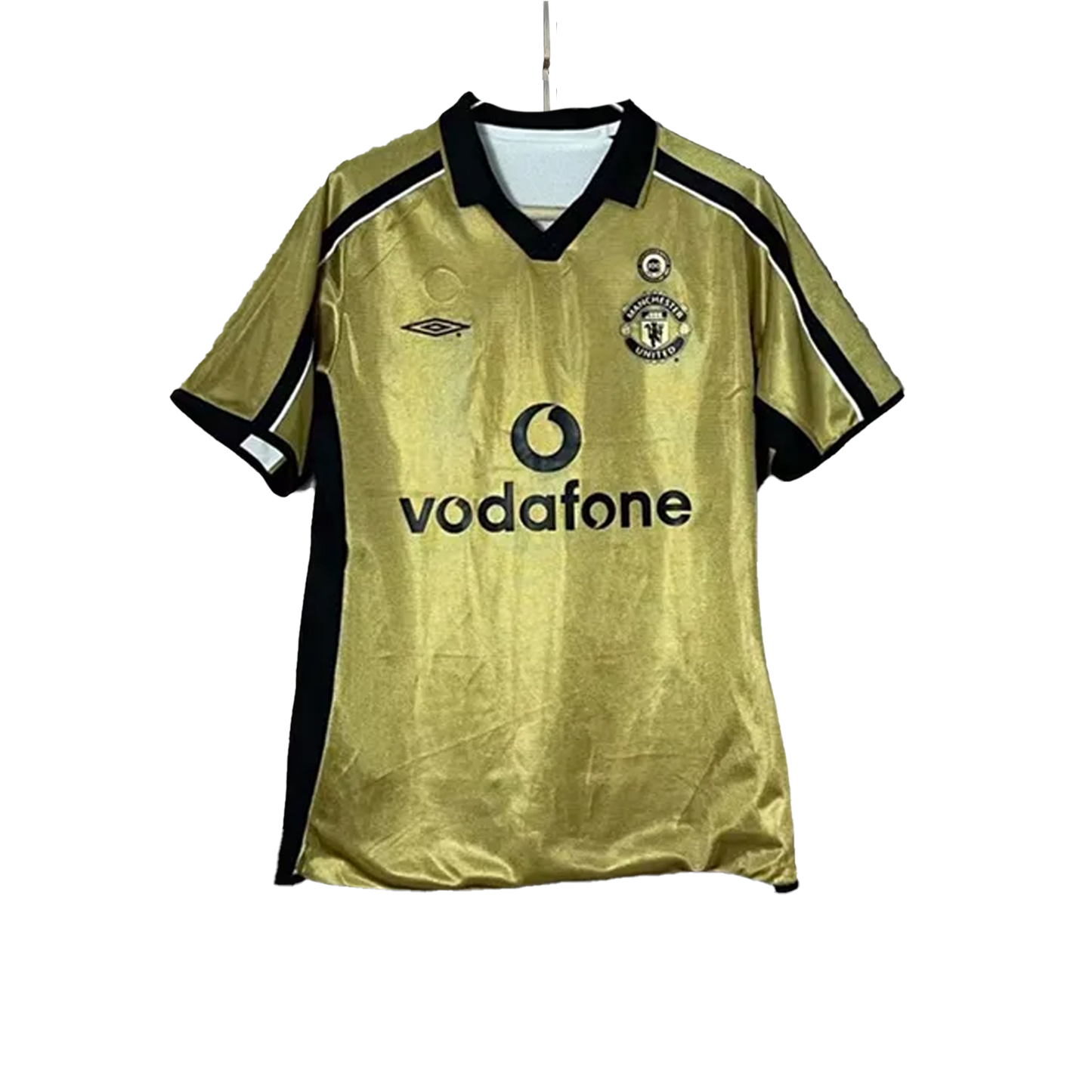 Retro Manchester United Gold Jersey 2001/02