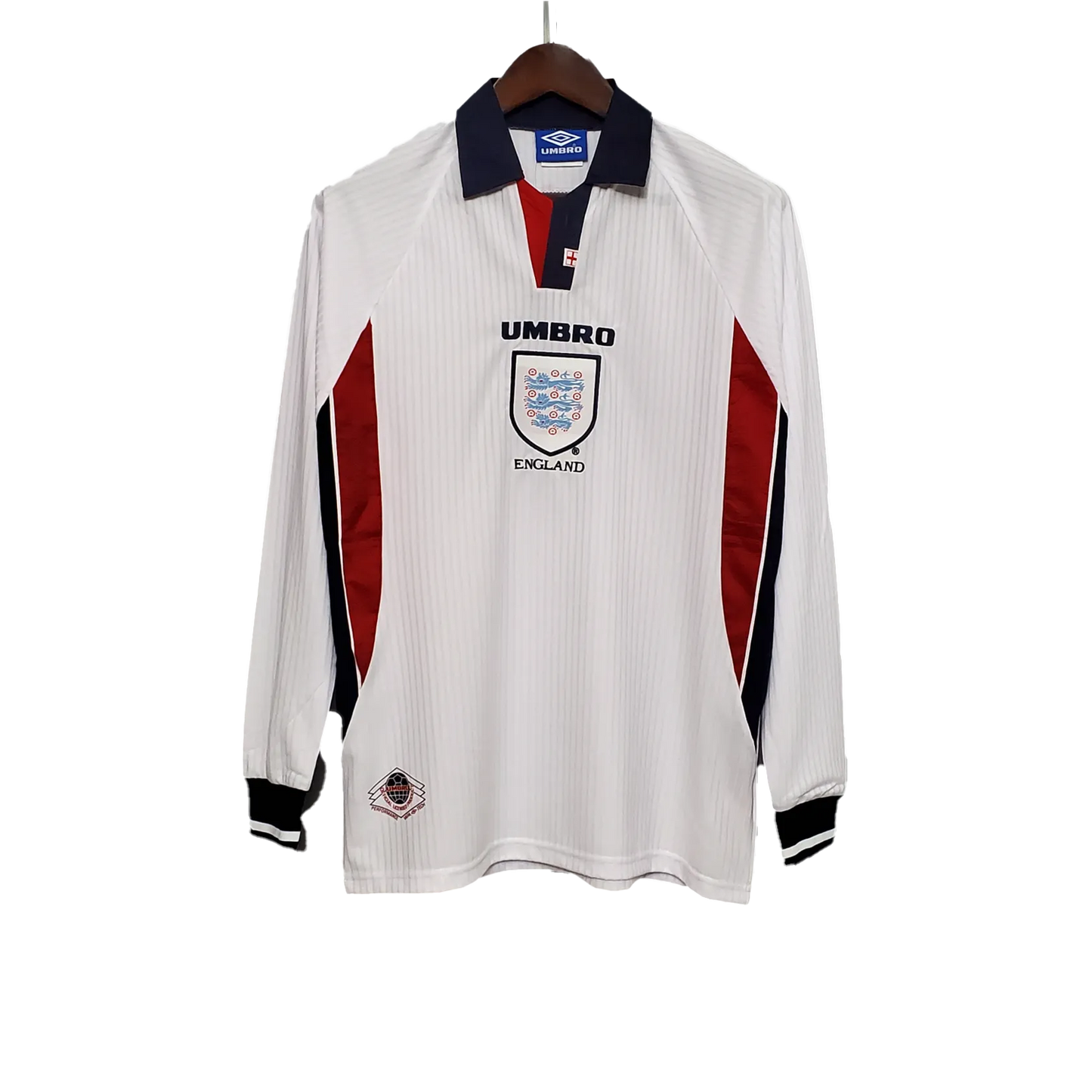 Retro England Home Long Sleeve Jersey 1998