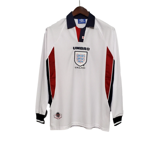 Retro England Home Long Sleeve Jersey 1998