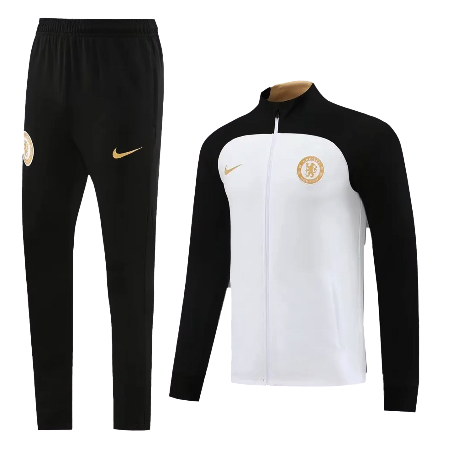 Chelsea "White & Gold" Zip Up Tracksuit 2023/24