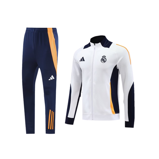 Real Madrid "White" Zip Up Tracksuit 2024/25