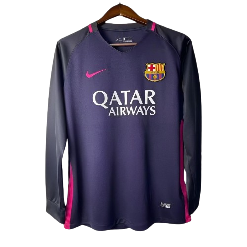 Retro Barcelona Home Long Sleeve Jersey 2016/17