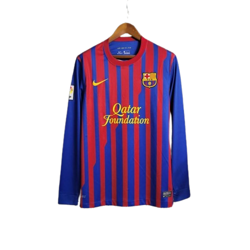 Retro Barcelona Home Long Sleeve Jersey 2011/12