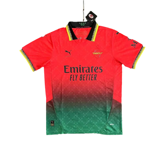AC Milan X Off-White Red Jersey 2025/26
