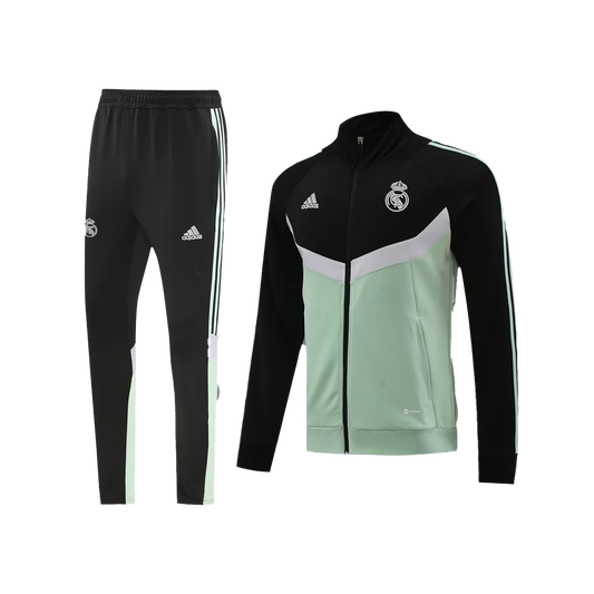 Real Madrid "Black & Green" Zip Up Tracksuit 2024/25