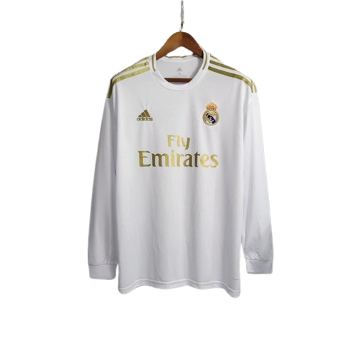 Retro Real Madrid Home Long Sleeve Jersey 2019/20