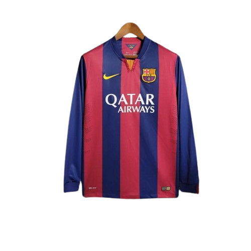 Retro Barcelona Home Long Sleeve Jersey 2014/15